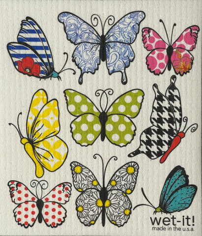 Wet-it! - Lively Butterflies Swedish Cloth