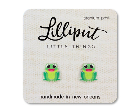 Lilliput Little Things - Frog Earrings