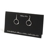 Ken’s handcrafted jewelry - Sterling Silver Earrings X-Small Circle