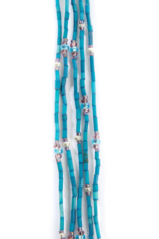 Swahili African Modern - Sky Blue 26" Zulugrass Single Strands from The Leakey Collection (one per purchase)