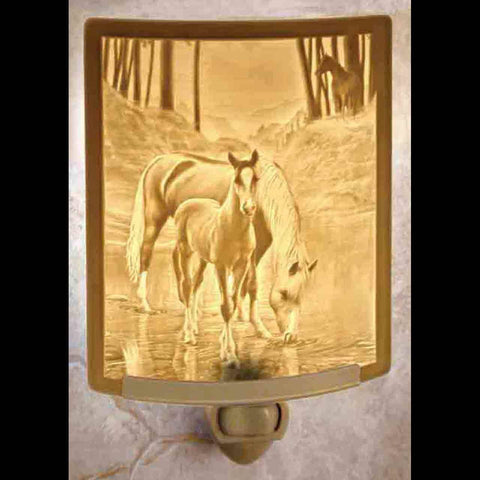 The Porcelain Garden Inc. - Cool Waters Curved Night Light