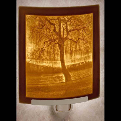 The Porcelain Garden Inc. - Willow Sunset Curved Night Light