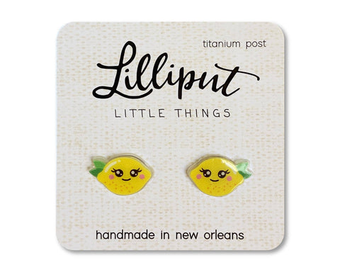 Lilliput Little Things - NEW Kawaii Lemon Earrings