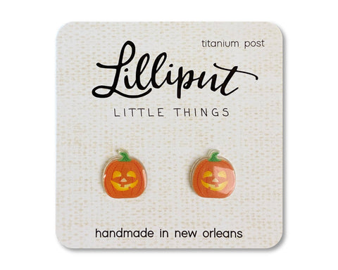 Lilliput Little Things - Jack O' Lantern Earrings