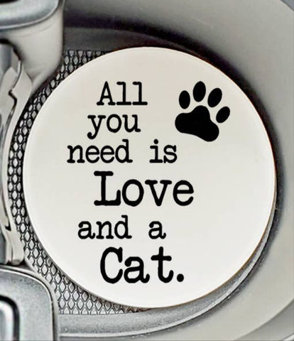 Tipsy Coasters & Gifts - Car Coaster Love and a Cat