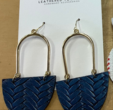 Leather Earrings by Leathered Together 1 per purchase