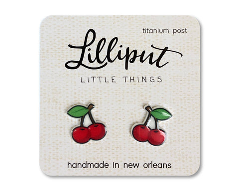 Lilliput Little Things - NEW Cherry Earrings