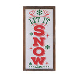 12x6 Let It Snow Christmas Signs And Christmas Décor Handmade
