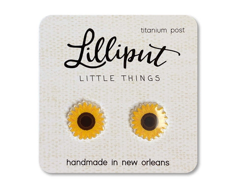 Lilliput Little Things - NEW Sunflower Earrings