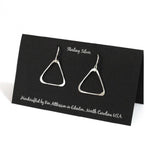 Ken’s handcrafted jewelry - Sterling Silver Earrings Medium Triangle