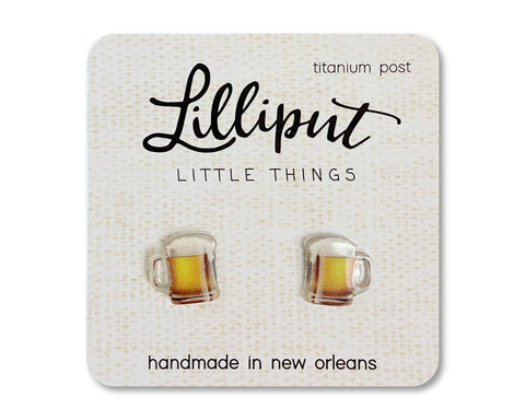 Lilliput Little Things - NEW Beer Mug Earrings