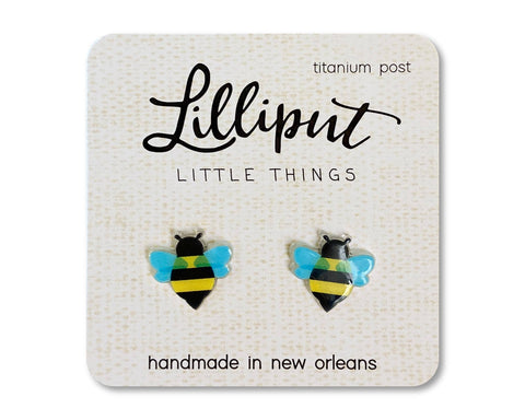 Lilliput Little Things - NEW Honey Bee Earrings