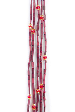 Swahili African Modern - Burgundy 26" Zulugrass Single Strands from The Leakey Collection (one per purchase)