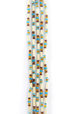 Swahili African Modern - Snake 26" Zulugrass Single Strands from The Leakey Collection (one per purchase)