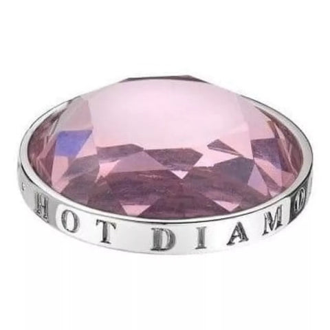 Emozioni By Hot Diamonds Ladies 33mm Rose Faceted Silver Coin