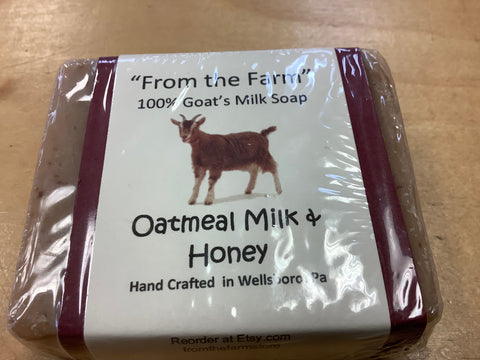 Oatmeal MILK & Honey Goats milk soap