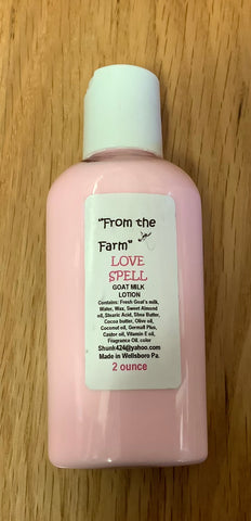 From the Farm love Spell Lotion