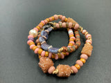 Druzy beads, glass beads  beads necklace or wrap bracelet Deb