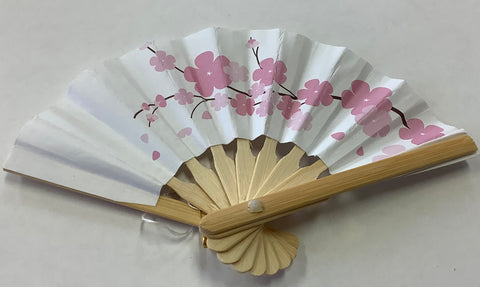 Small Doll Floral Paper Fan by Carol