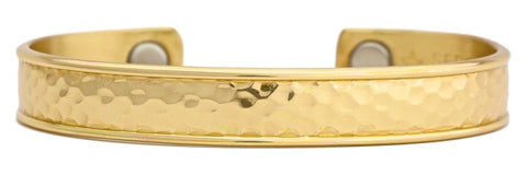 33 M Sergio Lub Hammered Brass Bracelet Medium