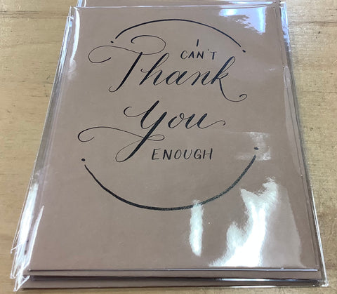 Thank you Calligraphy Cards by Stephanie