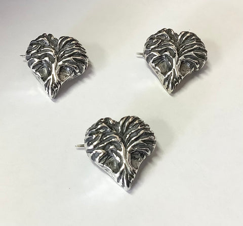 Tree of Life Heart Pins