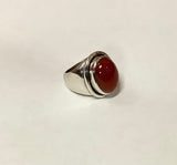 MKD large sterling silver gemstone ring Size 5