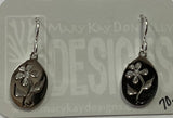 Sterling Silver Mountain Flower Earrings by MKD