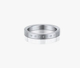 Warrior MantraBand ring silver size 8