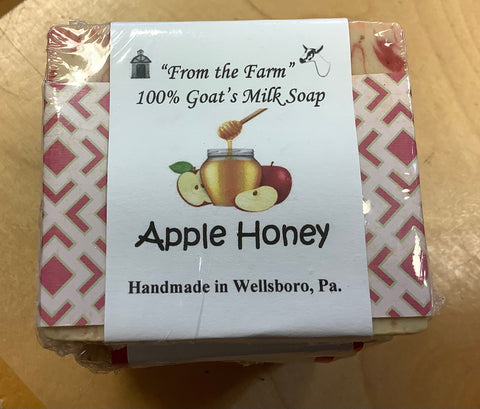 From the Farm Apple Honey Goats milk soap