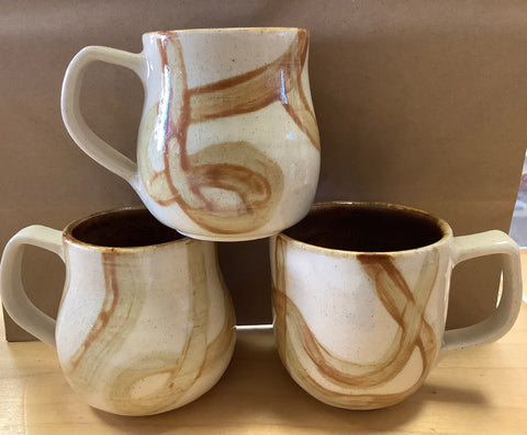 #7 #8 #9 brown and white mugs one per purchase
