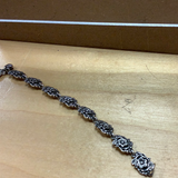 Gustonian MKD flower bracelet sterling silver