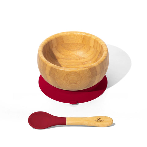 Bamboo Baby Suction Bowl and Spoon