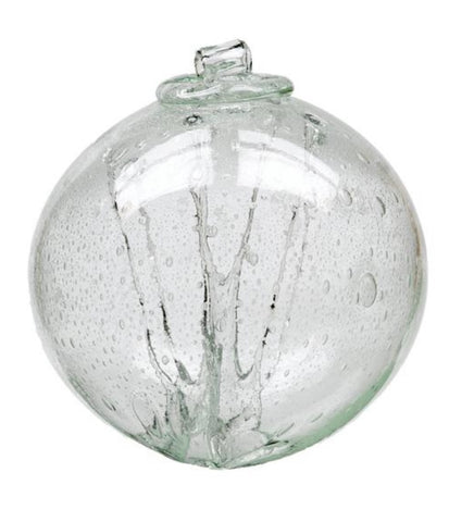 6” Olde English Witch Ball Clear