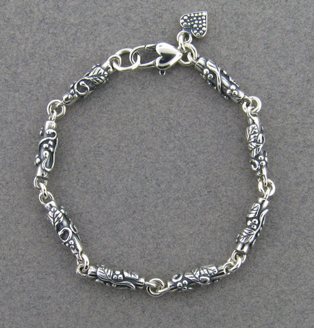 Sterling silver trailing ivy bracelet by Mary Kay Donnelly
