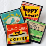 Single Handmade Various Vintage Coasters