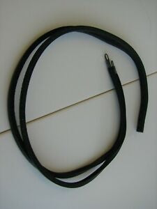 Troll Black Leather Bracelet/Choker 17.7”