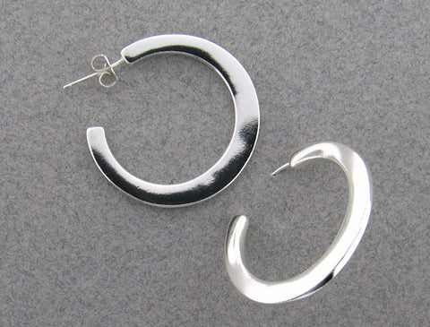 MKD Forged Hoop Earrings