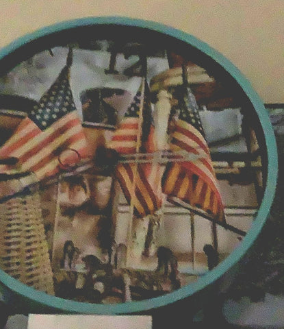 American Themed Wall Clock by local artist