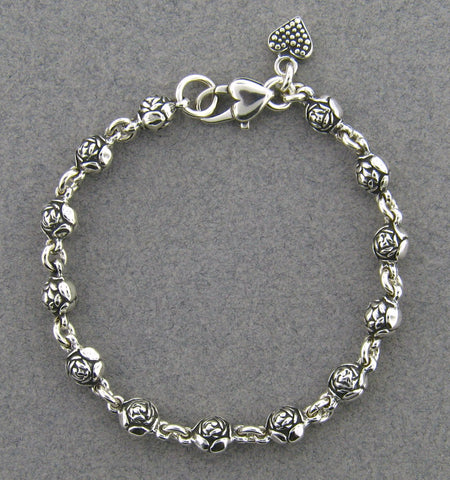 Sterling Silver Rosebud Bracelet by Mary Kay