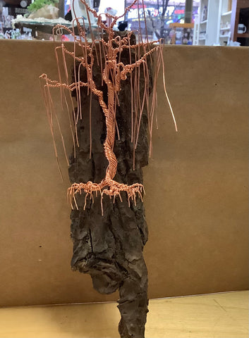 #21 Medium Hanging Copper Willow Tree by Carrie