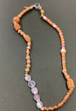 Druzy beads, glass beads  beads necklace or wrap bracelet Deb