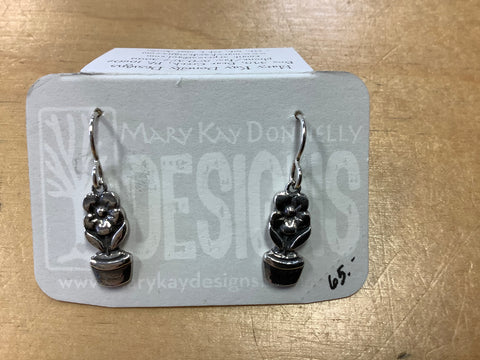 Flowerpot earrings by Mary Kay Donnelly