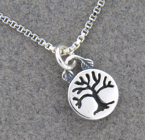Sterling Silver Tiny Tree Necklace