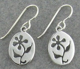 Sterling Silver Mountain Flower Earrings by MKD