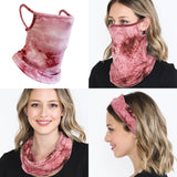 Face Mask Bandana Ear Loops Neck Gaiters Scarf Red